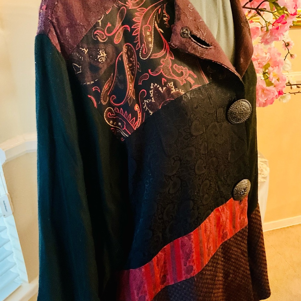 Women's Multicolor Patchwork Jacket - image 4